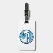 Sebastian Beach Fort Lauderdale Palm Tree Vogels Bagagelabel (Voorkant verticaal)