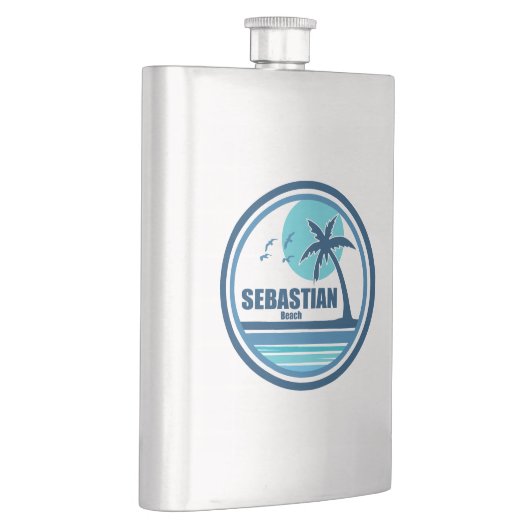 Sebastian Beach Fort Lauderdale Palm Tree Vogels Flacon (Rechts)