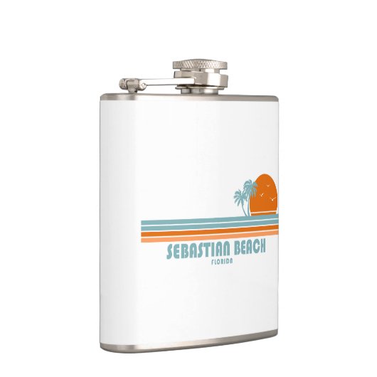 Sebastian Beach Fort Lauderdale Sun Palm Trees Heupfles (Rechts)