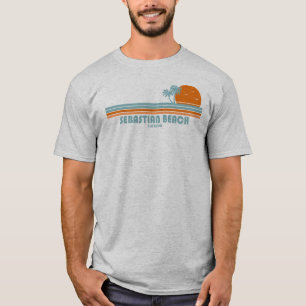 Sebastian Beach Fort Lauderdale Sun Palm Trees T-shirt