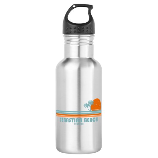 Sebastian Beach Fort Lauderdale Sun Palm Trees Waterfles (Voorkant)
