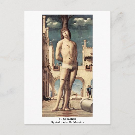 Sebastian By Antonello Da Messina Briefkaart (Voorkant)