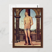 Sebastian by Perugino Pietro (beste kwaliteit) Briefkaart (Voorkant / Achterkant)