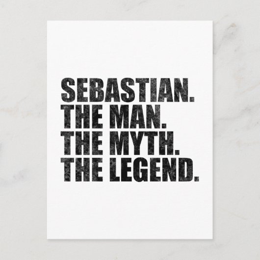 Sebastian de man de mythe de legende briefkaart (Voorkant)