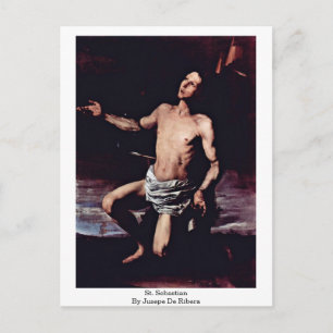 Sebastian door Jusepe de Ribera Briefkaart
