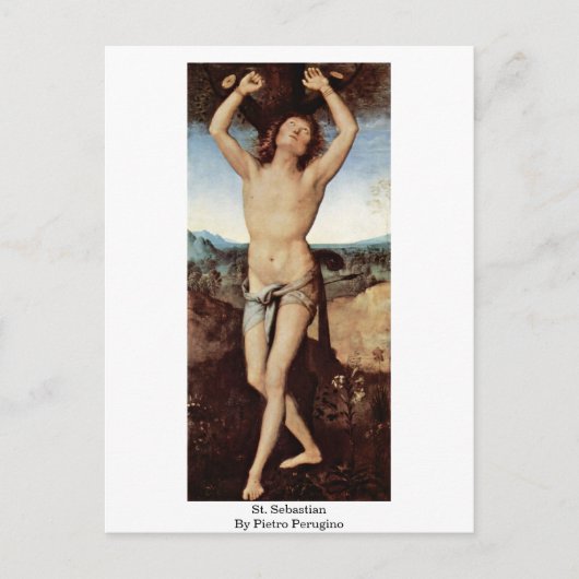 Sebastian door Pietro Perugino Briefkaart (Voorkant)