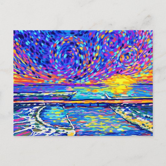 Sebastian Inlet Cotton Snoep Sky Briefkaart (Voorkant)