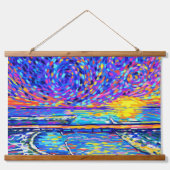 Sebastian Inlet Cotton Snoep Sky Hangend Wandkleed (Voorkant)