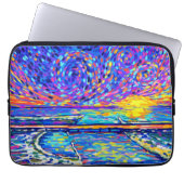 Sebastian Inlet Cotton Snoep Sky Laptop Sleeve (Voorkant)
