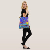 Sebastian Inlet Cotton Snoep Sky Tote Bag (Op model)