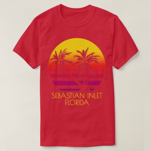 Sebastian Inlet Florida Tropical Sunset Pa T-shirt (Design voorkant)
