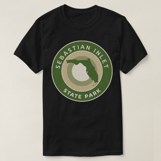 Sebastian Inlet State Park Florida Bullseye T-shirt (Design voorkant)