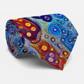 Sebastian Lava Lamp Tie Dye Necktie Stropdas (Opgerold)