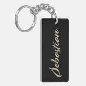 Sebastian Name whitegold Anhänger Sleutelhanger (Voorkant Links)