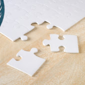Sebastian Retro Zonsondergang Naam Design Legpuzzel (Zijkant)