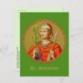 Sebastian (SNV 24) (Ronde Afbeelding) Verticale po Briefkaart (Voorkant / Achterkant)
