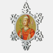 Sebastian (SNV 24) Tin Sneeuwvlok Ornament (Rechts)