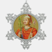 Sebastian (SNV 24) Tin Sneeuwvlok Ornament (Voorkant)