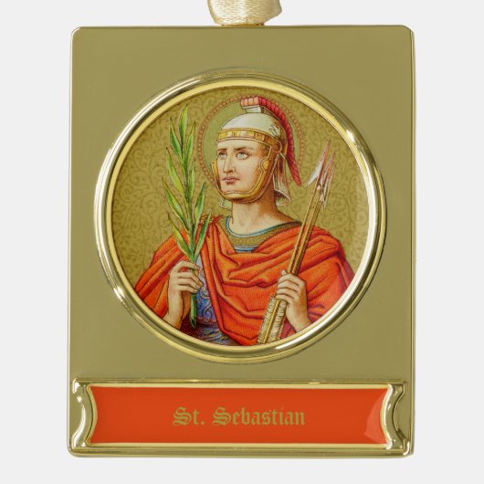 Sebastian (SNV 24) Verguld Banner Ornament (Voorkant)