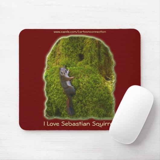 SEBASTIAN SQUIRREL KINDER cadeaus Muismat (Met muis)