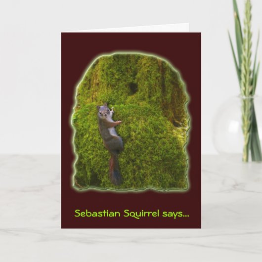 SEBASTIAN SQUIRREL Note Cards Kaart (Voorkant)