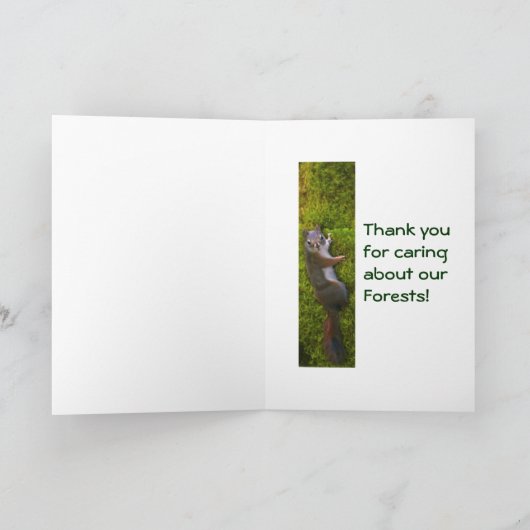 SEBASTIAN SQUIRREL Note Cards Kaart (Binnen)