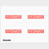 Sebastian Stamp Rechthoekige Sticker (Vel)