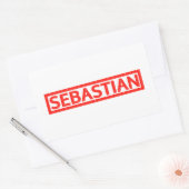 Sebastian Stamp Rechthoekige Sticker (Envelop)