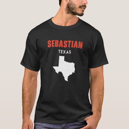 Sebastian Texas USA State America Travel Texas T-shirt (Voorkant)