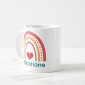 Sebastiane Vintage Boho Rainbow Koffiemok (Voorkant links)