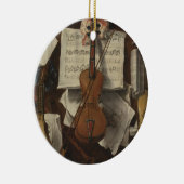 Sebastiano Lazzari Trompe - Violin en Muzieknoten Keramisch Ornament (Rechts)