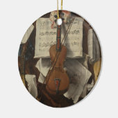 Sebastiano Lazzari Trompe - Violin en Muzieknoten Keramisch Ornament (Links)