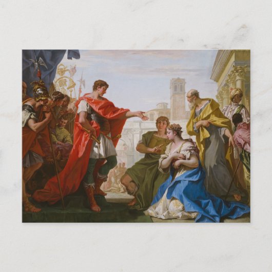 Sebastiano Ricci - De continentie van Scipio Briefkaart (Voorkant)