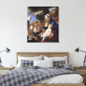 Sebastiano Ricci De Heilige Familie met Angels Canvas Afdruk (Insitu (Slaapkamer))
