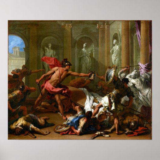 Sebastiano Ricci Perseus Confronting Phineus Poster (Voorkant)