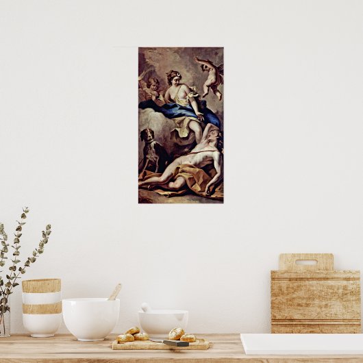 Sebastiano Ricci - Selene en Endymion, Poster (Keuken)