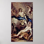 Sebastiano Ricci - Selene en Endymion, Poster (Voorkant)