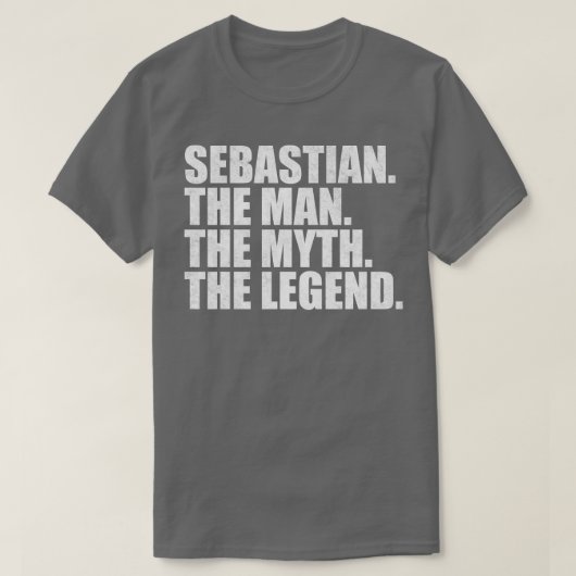 SebastianSebastian Naam Sebastian voornaam T-shirt (Design voorkant)