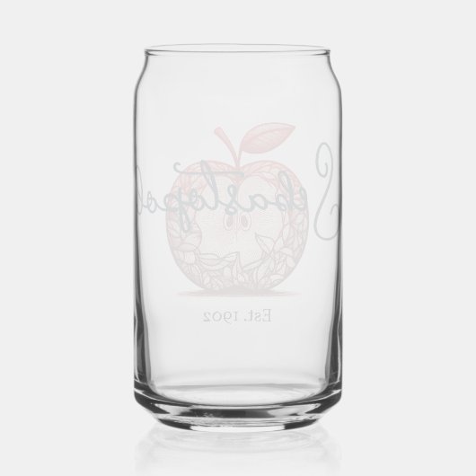 Sebastopol California Gravenstein Apple Fair Blikvorm Glas (Voorkant)