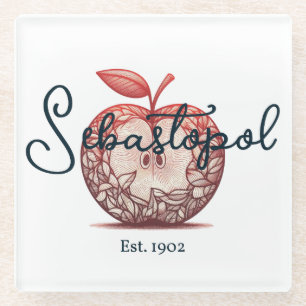 Sebastopol California Gravenstein Apple Fair Glazen Onderzetter