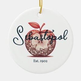 Sebastopol California Gravenstein Apple Fair Keramisch Ornament
