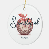 Sebastopol California Gravenstein Apple Fair Keramisch Ornament (Links)