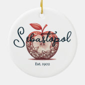 Sebastopol California Gravenstein Apple Fair Keramisch Ornament (Achterkant)