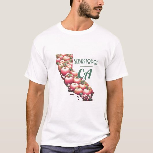 Sebastopol California Gravenstein Apple Fair T-shirt (Voorkant)