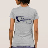 Sebastopol California Sonoma Gravenstein Appel T-shirt (Achterkant)