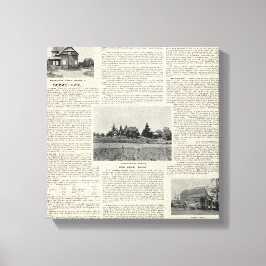 Sebastopol, Californië Canvas Afdruk (Voorkant)
