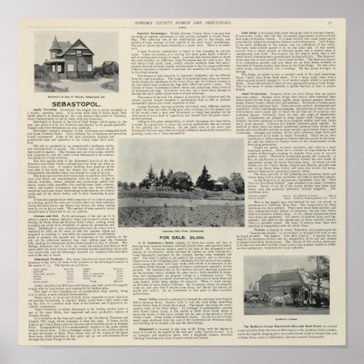 Sebastopol, Californië Poster (Voorkant)
