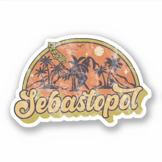 Sebastopol, Californië Sticker (Voorkant)