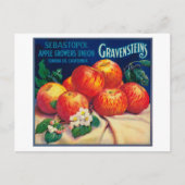 Sebastopol Gravensteins Apple LabelSonoma, CA Briefkaart (Voorkant)