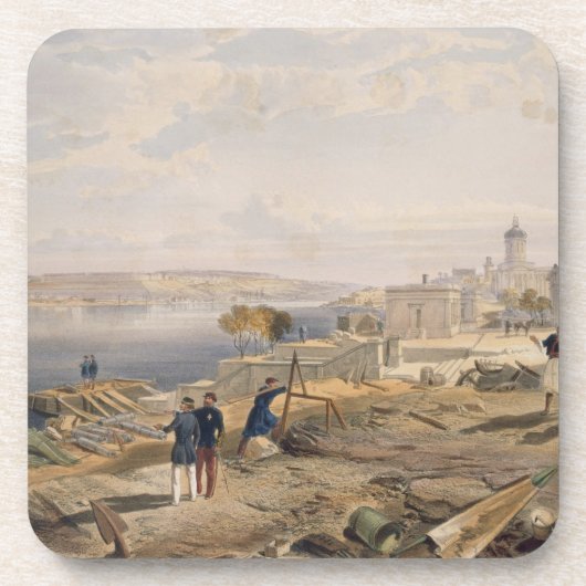 Sebastopol uit de achterkant van Fort Nicholas, bo Onderzetter (Voorkant)